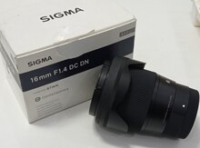 Linza "Sigma 16mm f1.4" 