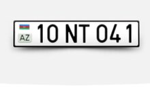 Avtomobil qeydiyyat nişanı - 10-NT-041