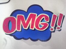 Dekor "OMG!!" lampa