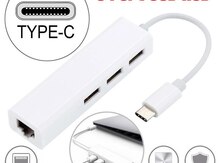 Type-c to Lan USB çoxaldıcı