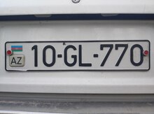 Avtomobil qeydiyyat nişanı - 10-GL-770
