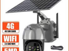 4G sim kartli Solar PTZ Smart 360° kamera 3MP