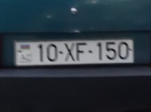 Avtomobil qeydiyyat nişanı - 10-XF-150