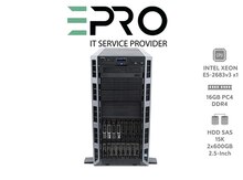 Server DELL T430 16SFF|E5-2683v3 x1|16GB PC4|Tower/N4
