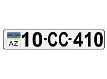 Avtomobil qeydiyyat nişanı - 10-CC-410