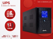 UPS "SVC V-3000VA/1800W LCD"