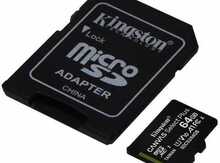 MicroSD kart "Kingston Canvas Plus 64GB"