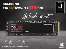 Samsung 990 PRO Series 1TB PCIe Gen4. X4 NVMe M.2 MZ-V9P1T0B/AM