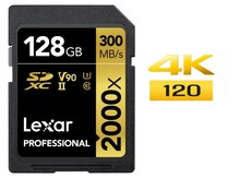 "Lexar Professional 128 GB 2000x" SD yaddaş kartı