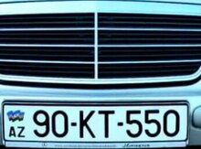 Avtomobil qeydiyyat nişanı - 90-KT-550