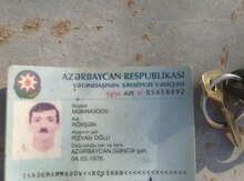 Şəxsiyyət vəsiqəsi itib
