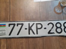 Avtomobil qeydiyyat nişanı - 77-KP-288 tapılıb