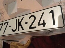 "Avtomobil qeydiyyat nişanı - 77-JK-241" tapılıb