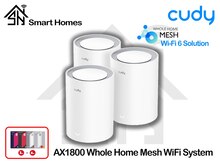 AX1800 Whole Home Mesh WiFi System, Model: M1800 3-Pack Mesh Wi-Fi 6 Solution