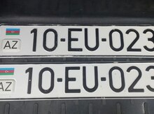 Avtomobil qeydiyyat  nişanı - 10-EU-023