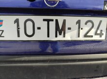 Avtomobil qeydiyyat nişanı - 10-TM-124