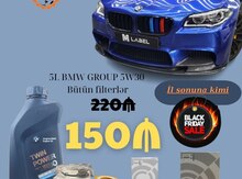 "BMW GROUP 5W30 5L" yağ və hava filterləri