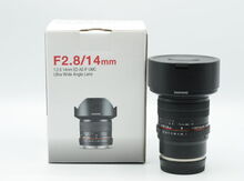 Linza "Sony e-mount full frame üçün 14mm 2.8 Samyang lens"