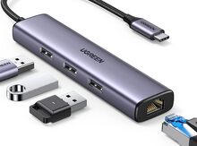 Ugreen USB-C to 3-Port USB 3.0 Hub with Gigabit ethernet