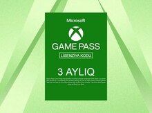3 aylıq "Xbox Game Pass" abunə kodu