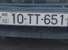 Avtomobil qeydiyyat  nişanı -10-TT-651