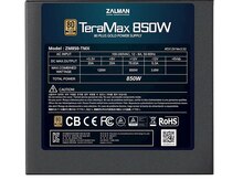 Qida bloku "Zalman Teramax 850W ZM850-TMX 80+ Gold"