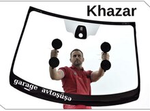 "Khazar Azsamand, Iran Khodro" ön şüşəsi