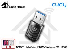 "CudyAC1300" High Gain USB Wi-Fi Adapter, Model: WU1300S