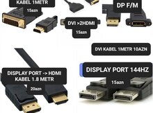 Display port dvi hdmi kabel