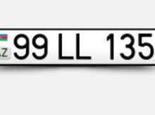 Avtomobil qeydiyyat nişanı - 99-LL-135