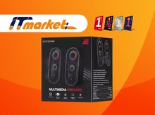 2E Multimedia speaker PCS234 RGB, 2.0, USB, Black - 2E-PCS234BK