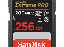 Yaddaş kartı "Sandisk extreme pro", 256GB