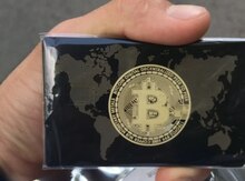 Bitcoin dizaynlı metal ATM kartı
