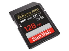 "Sandisk Extreme PRO 128GB, 200mb/s" yaddaş kartı