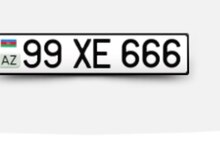 Avtomobil qeydiyyat nişanı - 99-XE-666