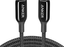 Şarj cihazı "Anker PowerLine+III USB-C cable with Lightning connector 6ft Black A8843H11"
