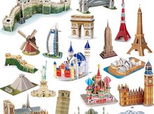 3D puzzle dünyaca məşhur binalar