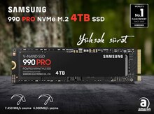 Samsung 990 PRO 4TB SSD PCIe 4.0 M.2 2280