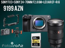 Fotoaparat "Sony Fx3+24-70mm gm+cf express tipe a+rig"