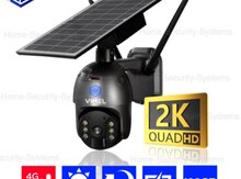 4G Sim kartlı PTZ 360° FHD Solar kamera 3MP/2K