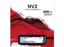  SSD "Kingston 500GB NV2 M.2 2280 PCIe 4.0 x4 NVMe"