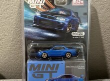"Nissan GT-R (R34) Top Secret Bayside Blue Mijo exc" modeli
