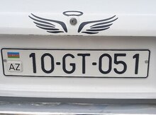 Avtomobil qeydiyyat nişanı - 10-GT-051