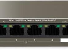 Switch Tenda TEF1105P-4-63W 5-Port 10/100Mbps Desktop  with 4-Port PoE