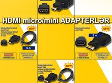HDMİ micro mini adapterlər
