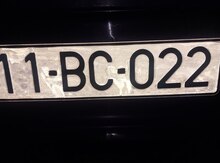 Avtomobil qeydiyyat nişanı - 11-BC-022