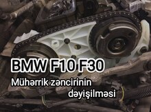 "BMW F10, BMW F30" mühərrik zəncirinin dəyişilməsi