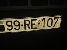 Avtomobil qeydiyyat nişanı - 99-RE-107