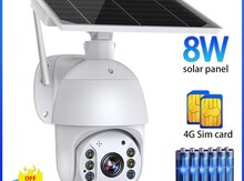 4G Sim kartlı PTZ 360° FHD Solar kamera 3MP/2K