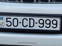 Avtomobil qeydiyyat nişanı - 50-CD-999
